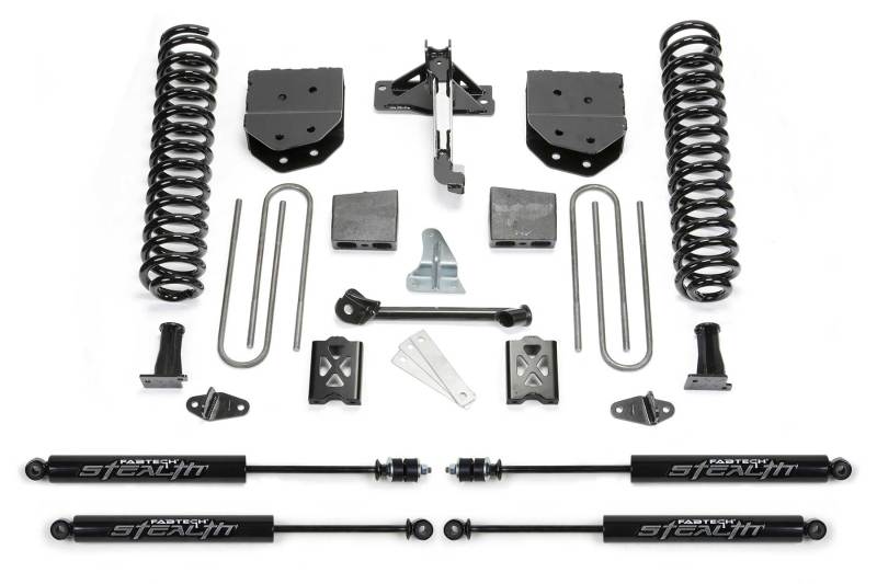 Système de base Fabtech 05-07 Ford F350 4WD 6 pouces avec Stealth