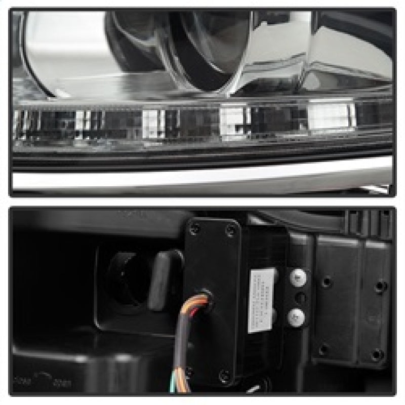 Phares Spyder Lexus GS 300/350/450 06-11 - Modèle HID uniquement - Fumé PRO-YD-LG06-HID-DRL-SM