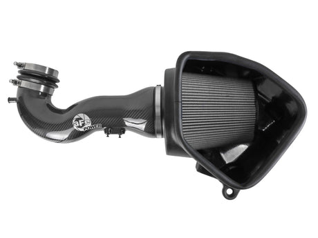 Système d'admission d'air froid en fibre de carbone aFe 19-21 pour camions GM 5,3 L/6,2 L Track Series avec filtres Pro Dry S