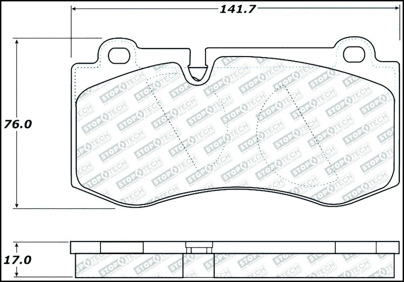 Plaquettes de frein StopTech Street Select avec matériel - Avant