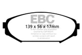 Plaquettes de frein avant EBC 00-02 Acura MDX 3.5 Greenstuff