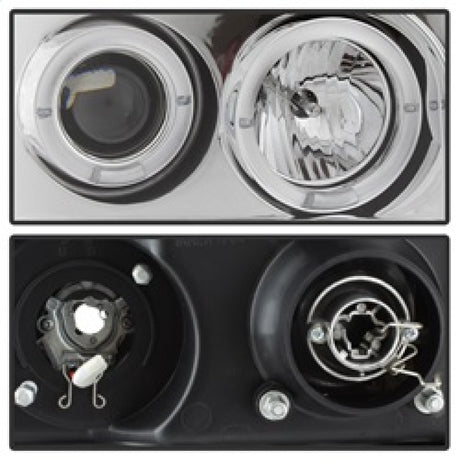 Phares de projecteur Spyder GMC Sierra 1500/2500/3500 07-13 LED Halo- LED Chrome PRO-YD-GS07-HL-C