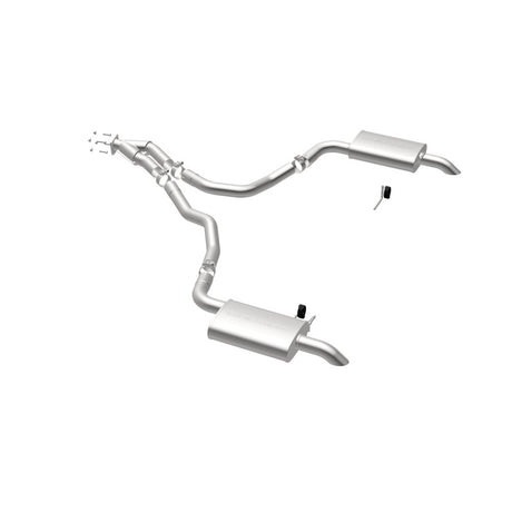 Échappement Cat-Back perforé en acier inoxydable à double sortie arrière pour moteur Chevy Corvette V8 5,7 L MagnaFlow 75-79