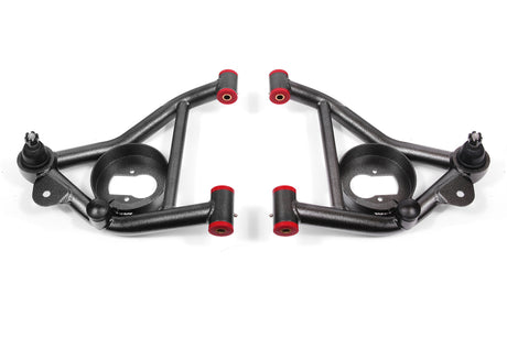 BMR 82-92 Chevy Camaro / 82-92 Firebird Non-Adj. Lower A-Arms (Polyurethane) - Black Hammertone BMR Suspension