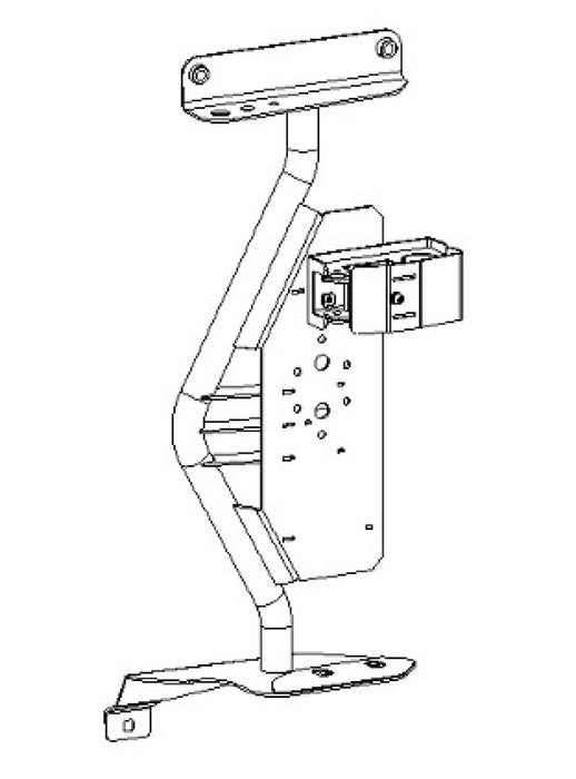 Support de cric de garde-boue avant pour cric Hi-Lift pour Jeep Wrangler JL/JLU/JT 18-24 Go Rhino - Tex. Blk