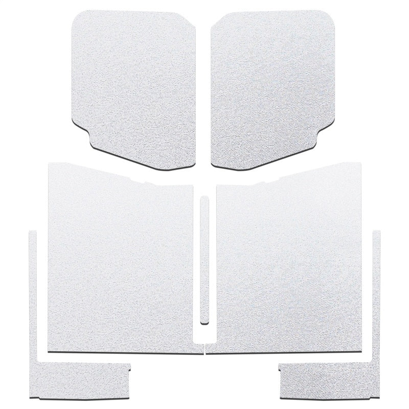 Kit de garniture de pavillon complet DEI 20-22 pour Jeep Gladiator JT 4 portes Boom Mat - 7 pièces - Blanc