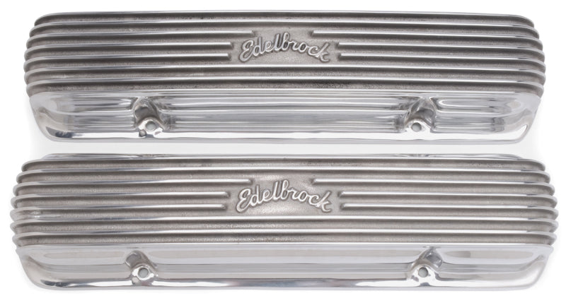 Couvercle de soupape Edelbrock Classic Series Pontiac 1962-1979 301-455 CI V8 poli