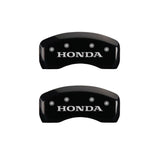 MGP 4 Caliper Covers Engraved Front & Rear Honda Black Finish Silver Char 2010 Honda Civic
