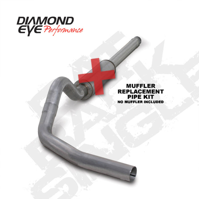 KIT Diamond Eye 4 po CB MFLR TUYAU DE RÉPARATION SGL AL : 94-97 FORD 7,3 L F250/F350 PWRSTROKE