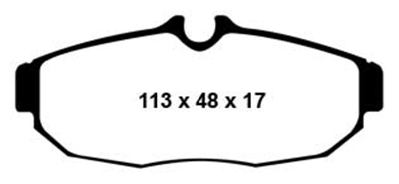 Plaquettes de frein arrière EBC 05-10 Ford Mustang 4.0 Redstuff