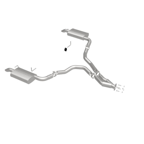 Échappement Cat-Back perforé en acier inoxydable à double sortie arrière pour moteur Chevy Corvette V8 5,7 L MagnaFlow 75-79