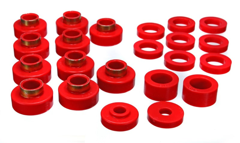 Supports de carrosserie Energy Suspension Cj5-7 - Rouge