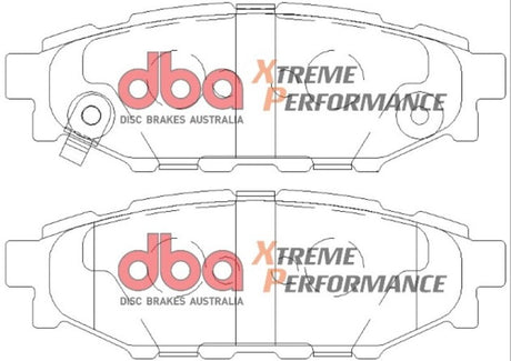 Plaquettes de frein arrière DBA 08 Subaru WRX XP650