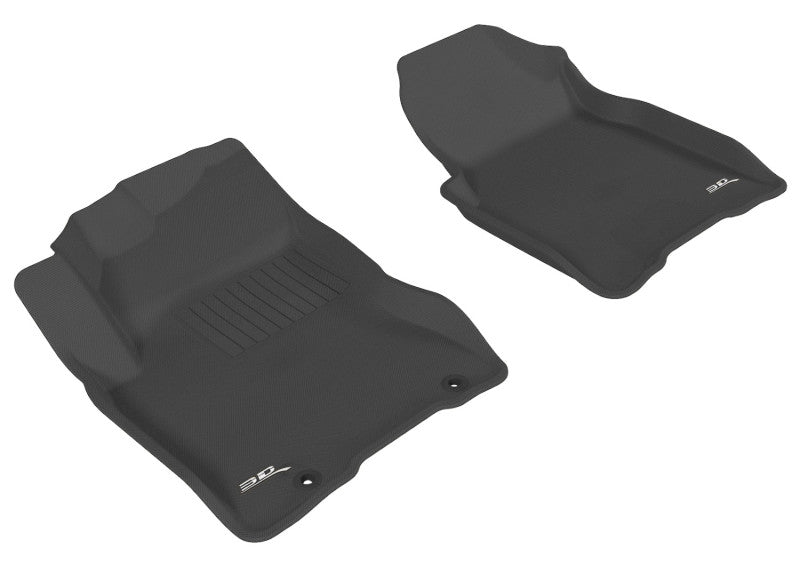 Tapis de sol 3D MAXpider 2008-2013 Nissan Rogue Kagu 1ère rangée - Noir