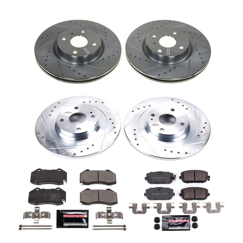 Kit de freins avant et arrière Power Stop Z23 Evolution pour Mazda MX-5 Miata 16-22
