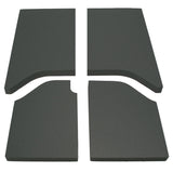 Tapis de protection pour toit de Jeep Wrangler JK 2 portes DEI 11-18 - 4 pièces - Noir