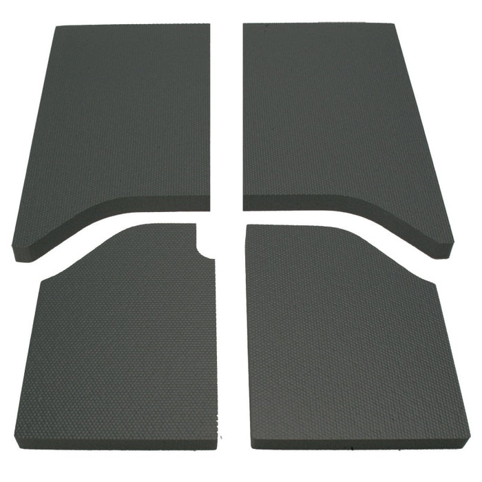 Tapis de protection pour toit de Jeep Wrangler JK 2 portes DEI 11-18 - 4 pièces - Noir