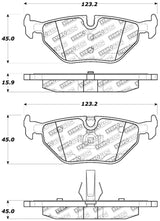 Plaquettes de frein arrière StopTech Performance 01-02 BMW Z3 / 03-09 Z4 / 10/90-07 Série 3 / 99-09 Saab 9-5