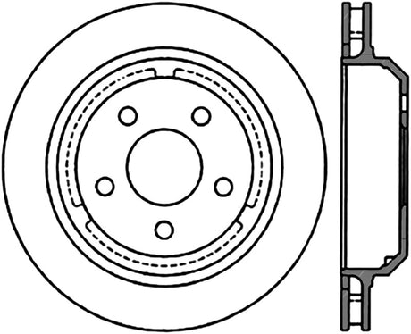 Rotor CRYO arrière gauche fendu StopTech Power Slot 98-02 Chevy/Pontiac Camaro/Firebird