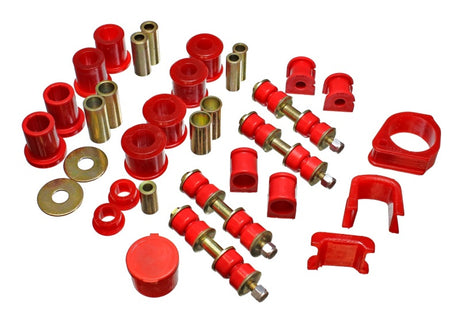 Ensemble de bagues principales Hyper-flex rouges pour Ford Escort/ZX2 97-01 Energy Suspension