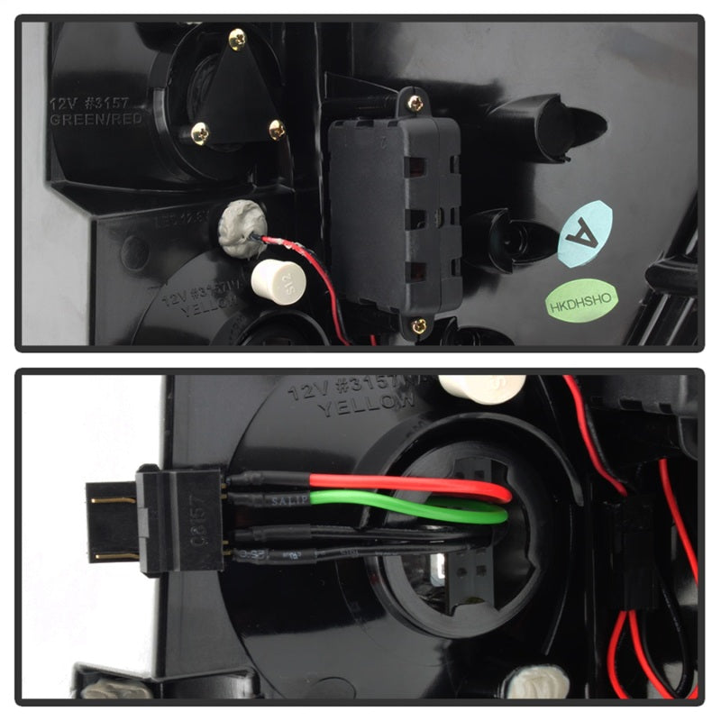 Feux arrière à LED Spyder Jeep Grand Cherokee 07-10 Noir ALT-YD-JGC07-LED-BK