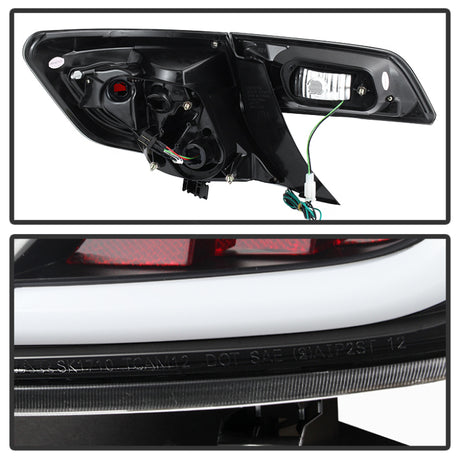 Barre lumineuse LED Spyder pour Toyota Camry 12-14, feux arrière noirs ALT-YD-TC12-LBLED-BK