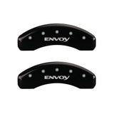MGP 4 Caliper Covers Engraved Front & Rear Envoy Black finish silver ch