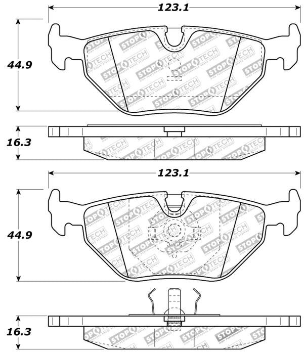 Plaquettes de frein arrière Street Performance StopTech Performance pour BMW M3 87-99 / M5 89-93 / Z3 98-02