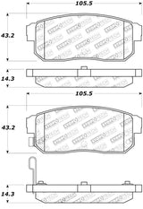 StopTech Street Touring 04-07 RX-8 Rear Pads