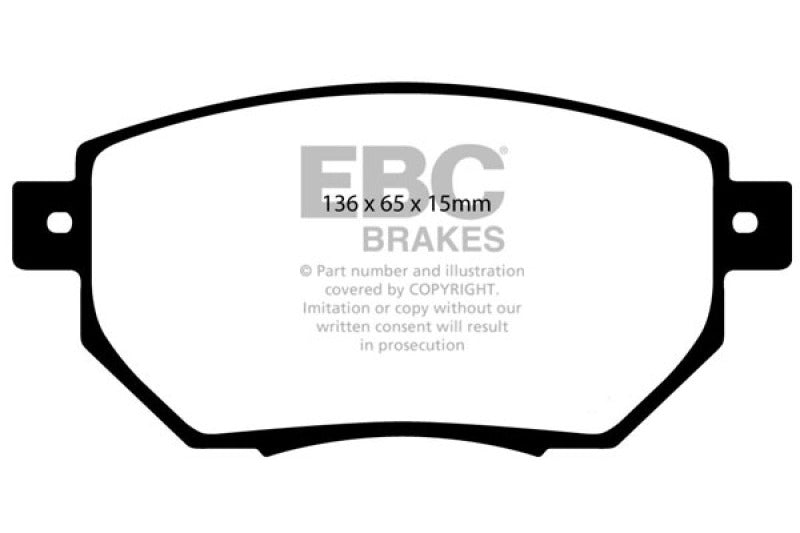 Plaquettes de frein avant EBC 03-05 Infiniti FX35 3.5 Yellowstuff