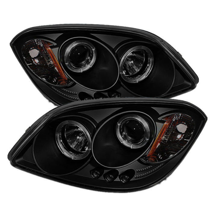 Phares de projecteur Spyder Chevy Cobalt 05-10 LED Halo LED Blk Smke PRO-YD-CCOB05-HL-BSM