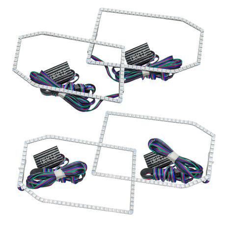 Kit Halo Oracle Chevy Silverado 14-15 de style sans projecteur - ColorSHIFT sans contrôleur VOIR LA GARANTIE