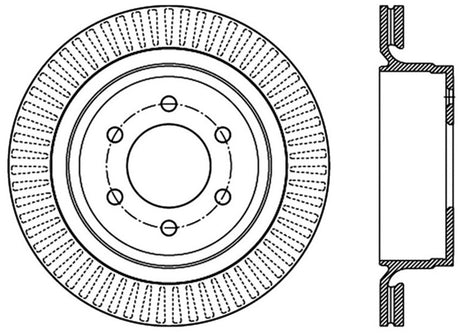 Disque de frein sport fendu StopTech 12-19 Ford F-150 (avec frein de stationnement manuel)