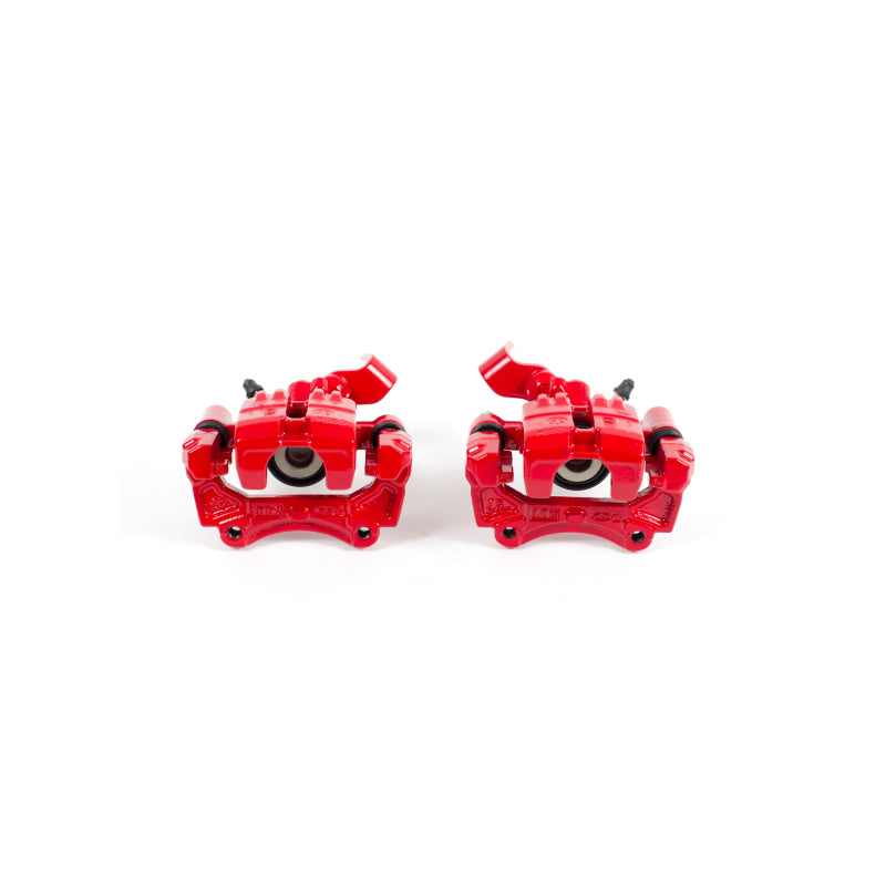 Power Stop 01-05 Mazda Miata Rear Red Calipers w/Brackets - Pair