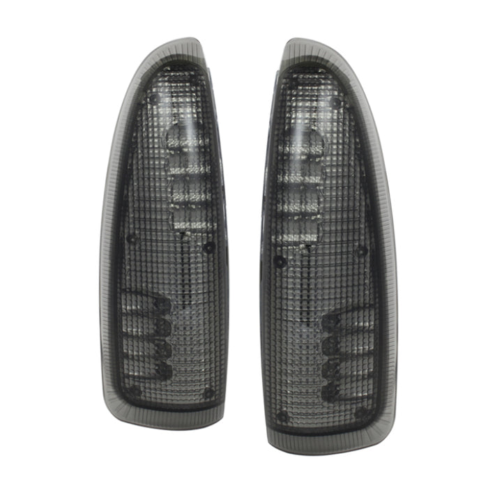 xTune Ford Superduty F250-F650 03-07 Lentille de signalisation de rétroviseur à LED ambre - Fumée ACC-LED-FDSD99-MR-SM