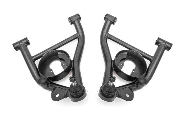 BMR 82-92 F-Body A-arms Lower DOM, Non-adj Delrin Bushings Spring Pocket - Black Hammertone BMR Suspension