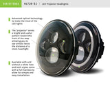 Phares de projecteur à LED DV8 Offroad 07-18 Jeep Wrangler JK