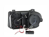 Phares de projecteur ANZO 2005-2010 Chrysler 300C avec halo chromé (CCFL) G2