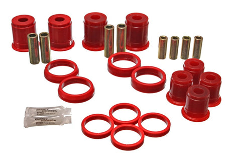 Bagues de bras de suspension avant rouges pour Jeep Grand Cherokee 93-98 Energy Suspension - Doit réutiliser les coques extérieures OEM