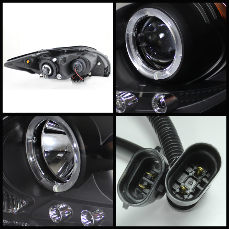 Phares de projecteur Spyder Scion TC 08-10 Halo LED - LED remplaçables Blk PRO-YD-TTC08-HL-BK