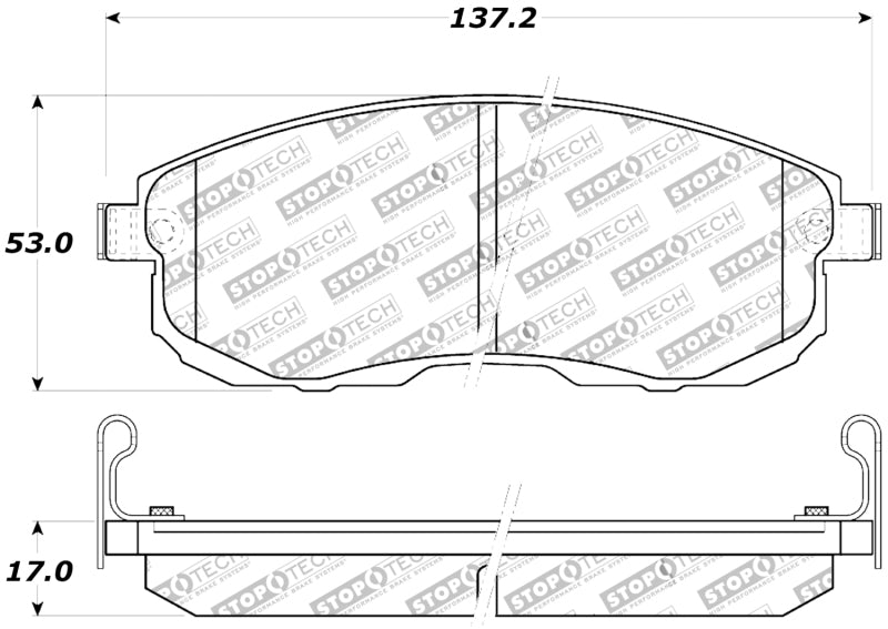 Frein avant StopTech Performance 02-05 Infiniti G35 / 07-09 Nissan Altima/Sentra / 6/02-05 350Z