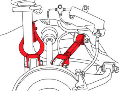 Bras de suspension arrière réglables SPC Performance 89-94 Nissan 240SX/90-96 300ZX