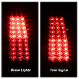 xTune Chevy Silverado 1500/2500/3500 03-06 LED Tail Lights Red Clear ALT-ON-CS03-LED-RC