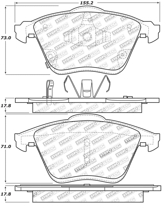 StopTech Performance 06-07 Mazda 6 Plaquettes de frein avant