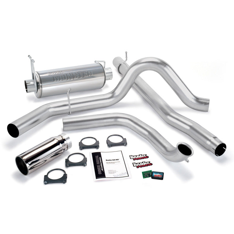 Banks Power 99-03 Ford 7.3L Git-Kit - Échappement simple SS avec embout chromé