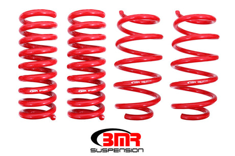 BMR 08-19 Dodge Challenger Lowering Springs 1.25in Drop - Set of 4 - Red BMR Suspension