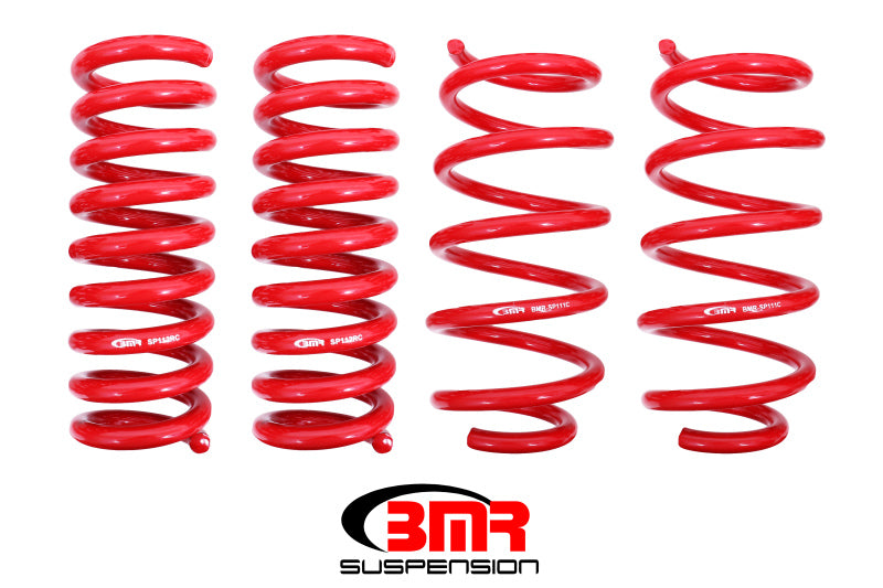 Ressorts d'abaissement BMR 08-19 Dodge Challenger 1,25 po - Ensemble de 4 - Rouge