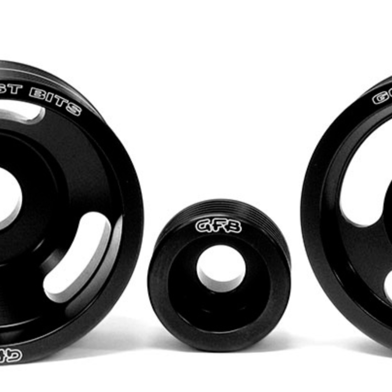 Kit de poulies sous transmission 3 pièces GFB 04-10 WRX/STI avec courroies (alternateur à manivelle et direction assistée)