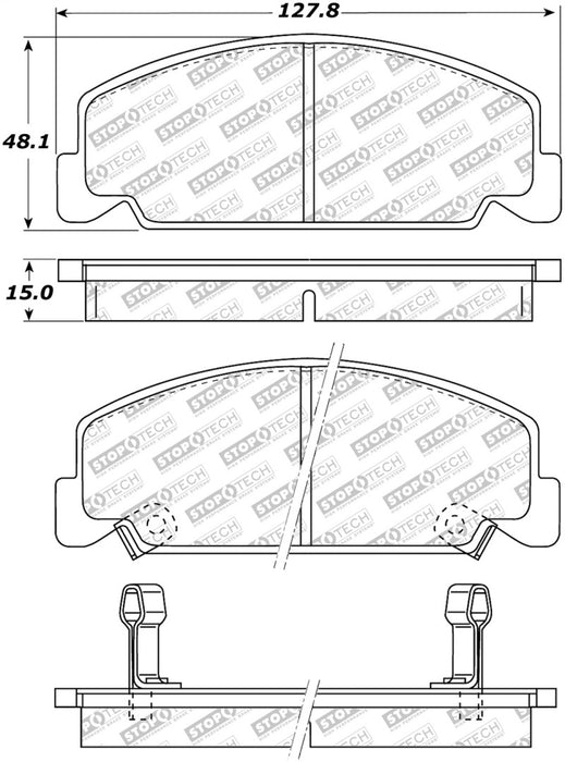 Plaquettes de frein StopTech Street Select - Avant