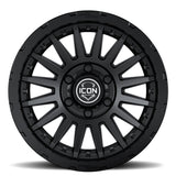 ICON Recon Pro 17x8.5 8 x 170 6mm Offset 5in BS Satin Black Wheel
